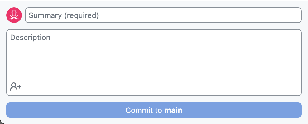 Commit form